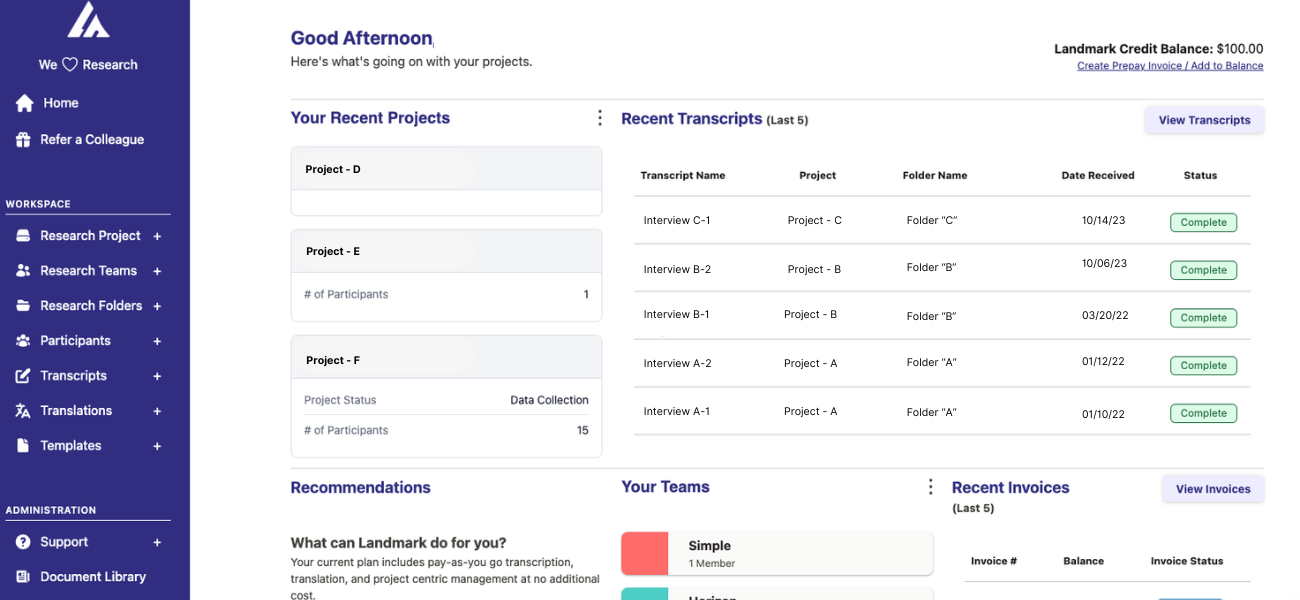 research-platform-dashboard